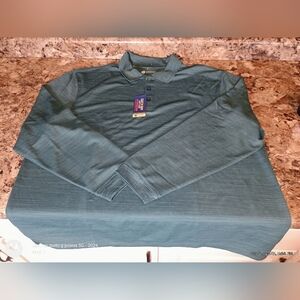 Haggar Performance Teal Polo Shirt.Hagar clothing brand new men's performance